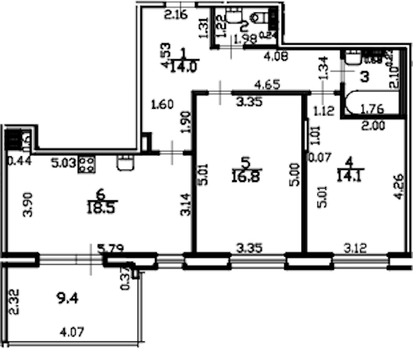 2-комнатная квартира 72.1 м², 4/4 эт., ЖК «Riviera Club»